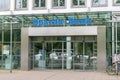 Entrance to Sparda-Bank. The Sparda-Banks in Germany are eleven cooperative banks