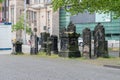 Group of epitaphs next to the St. Nicholas` Chapel, Hanover Royalty Free Stock Photo