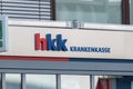 Hkk Krankenkasse logo and sign. Krankenkasse is nationwide open German health insurance from the group of Ersatzkassen