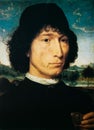Hans Memling, Portrait Of A Man With A Roman Medal Is Painting By German-born Flemish Artist Hans Memling, Dating To C