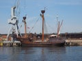 Hansahafen harbour in Luebeck