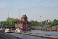 Hansahafen harbour in Luebeck