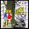 Hansel and Gretel - The Children in the Forest, Welfare : Stories of the Brothers Grimm series II serie, circa 2014 Royalty Free Stock Photo