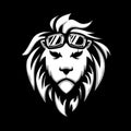 Hansom lion head illustration shirt