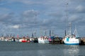 Hanstholm, Jutland, Denmark - 07 September 2020: Colorful fishing boats in Hanstholm harbor Royalty Free Stock Photo