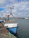 Hanstholm, Jutland, Denmark - 07 September 2020: Traditional fishing boats in Hanstholm harbor Royalty Free Stock Photo