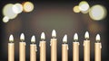 Hanukah holy lights festival background Royalty Free Stock Photo