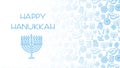 Hanukkah blue background
