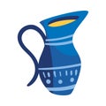 hanukkah blue pitcher