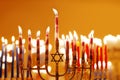 Hanukkah Candles Royalty Free Stock Photo