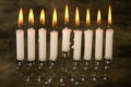 Hanukkah candles Royalty Free Stock Photo