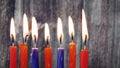 Hanukkah Candles, Jewish Holidays Royalty Free Stock Photo