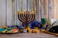 Hanukkah Candles, Jewish Holidays Royalty Free Stock Photo