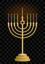 Hanukkah candlestick. Hanukkah. Jewish holiday candles. Jewish festival of light