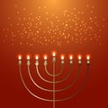 Hanukkah. 2-10 December. Judaic holiday. Traditional symbol - Menorah.