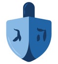 hanukkah dreidel design Royalty Free Stock Photo