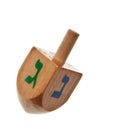 Hanukkah dreidel isolated