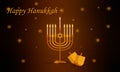 Hanukkah festival of light vector illustration