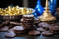 hanukkah gelt chocolate coins on a table