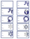 Hanukkah Gift Tags D3 Royalty Free Stock Photo