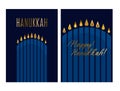 Jewish menorah simple vector icon. hanuka candles symbol
