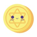 hanukkah kawaii coin