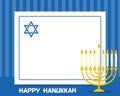 Hanukkah Menorah Horizontal Frame