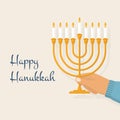 Hanukkah menorah.vector Royalty Free Stock Photo