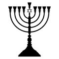 Hanukkah menorah vector Royalty Free Stock Photo