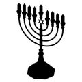 Hanukkah menorah vector Royalty Free Stock Photo