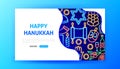 Hanukkah Neon Landing Page