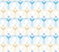 Hanukkah pattern Royalty Free Stock Photo