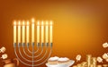 Hanukkah Realistic Background Composition