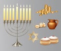 Hanukkah Realistic Set