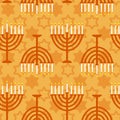 Hanukkah seamless pattern