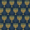 Hanukkah seamless pattern