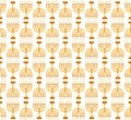 Hanukkah seamless pattern. Hanukkah background with Menorah.