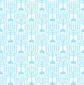 Hanukkah seamless pattern. Hanukkah background with Menorah.