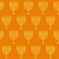 Hanukkah seamless pattern