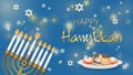 Happy Hanukkah traditional Jewish holiday