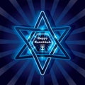Hanukkah star happy bright effect