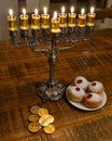 Hanukkah table Royalty Free Stock Photo
