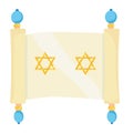 hanukkah torah scroll illustration Royalty Free Stock Photo