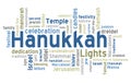 Hanukkah Word Cloud Royalty Free Stock Photo