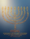 Hanukkiah light the Lights on Chanukkah Royalty Free Stock Photo