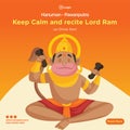 Lord hanuman the pawanputra banner design Royalty Free Stock Photo
