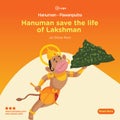 Lord hanuman the pawanputra banner design Royalty Free Stock Photo