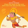 Lord hanuman the pawanputra banner design Royalty Free Stock Photo