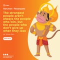 Lord hanuman the pawanputra banner design Royalty Free Stock Photo
