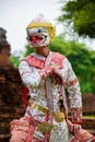 Hanuman, Art culture Thailand dancing in masked Hanuman, Ramayana, Thai Khon